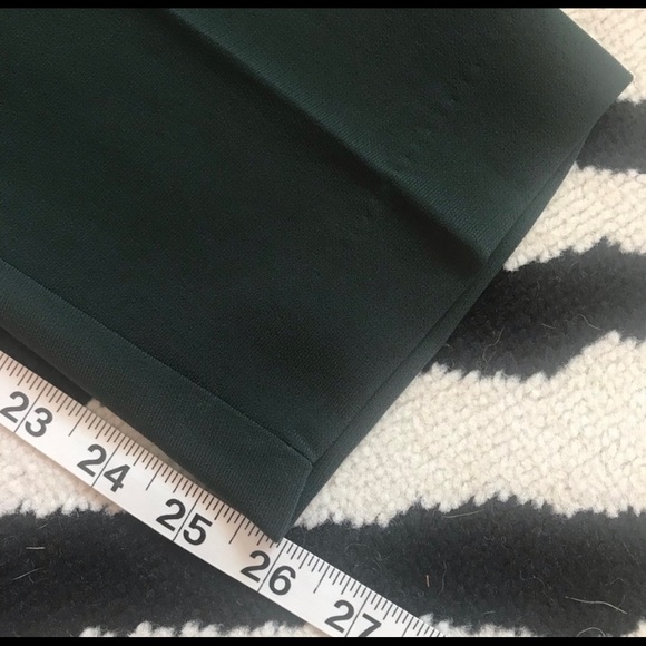 H&M High Waisted Paper Bag Waist Green Pants Sz 2 - Picture 8 of 11